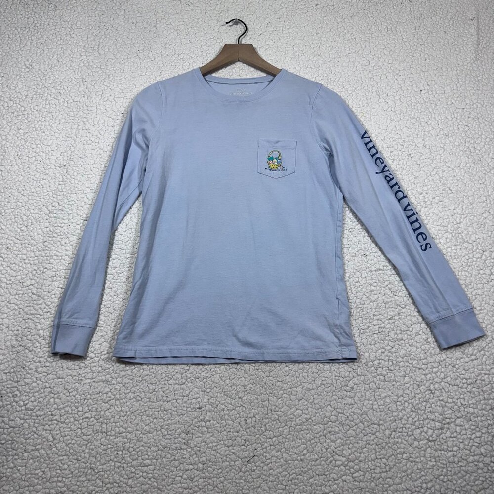 Vineyard Vines Women’s Easter Long Sleeve Top Size Small Novelty Pastel Blue